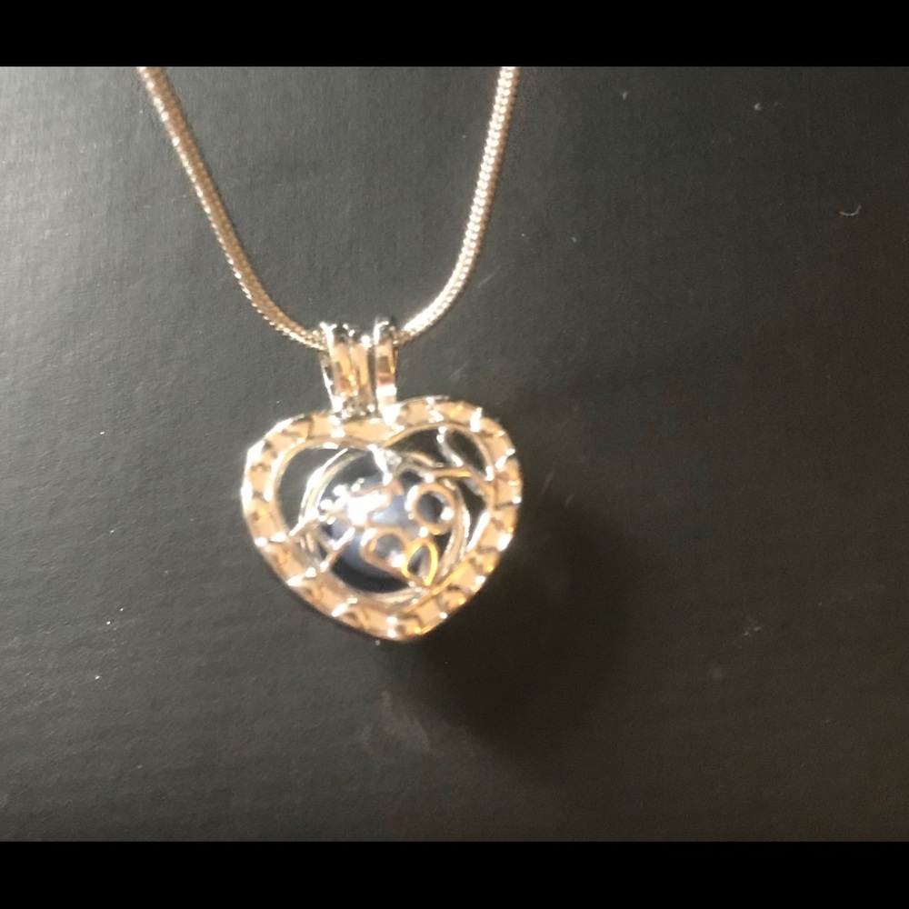 New Silver it’s a boy cage w mystery pearl